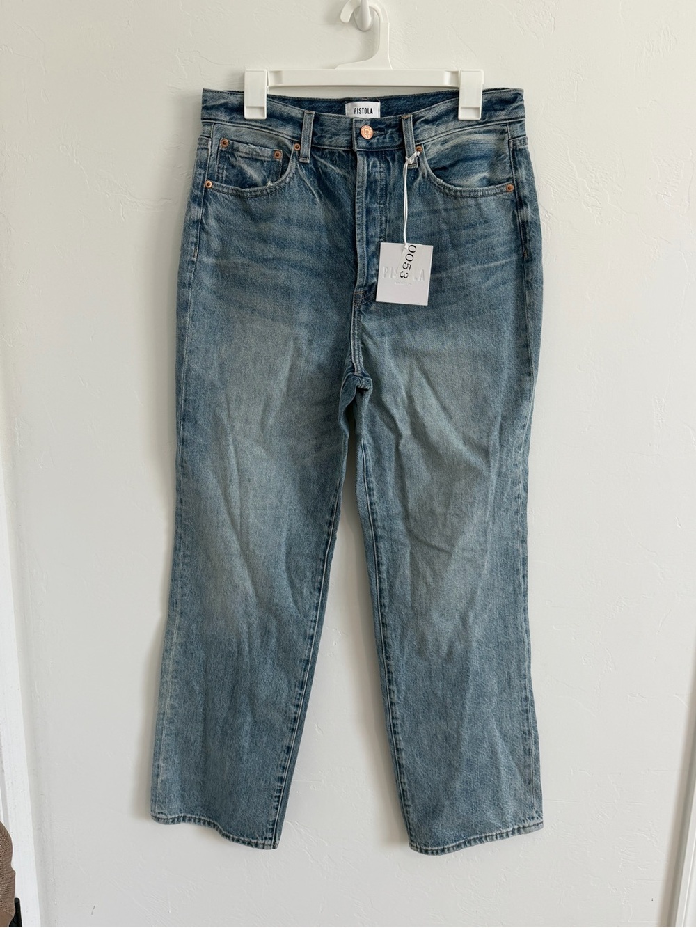 Pistola Cassie Super High Rise Straight Leg Jeans Bramble Size 30 NWT